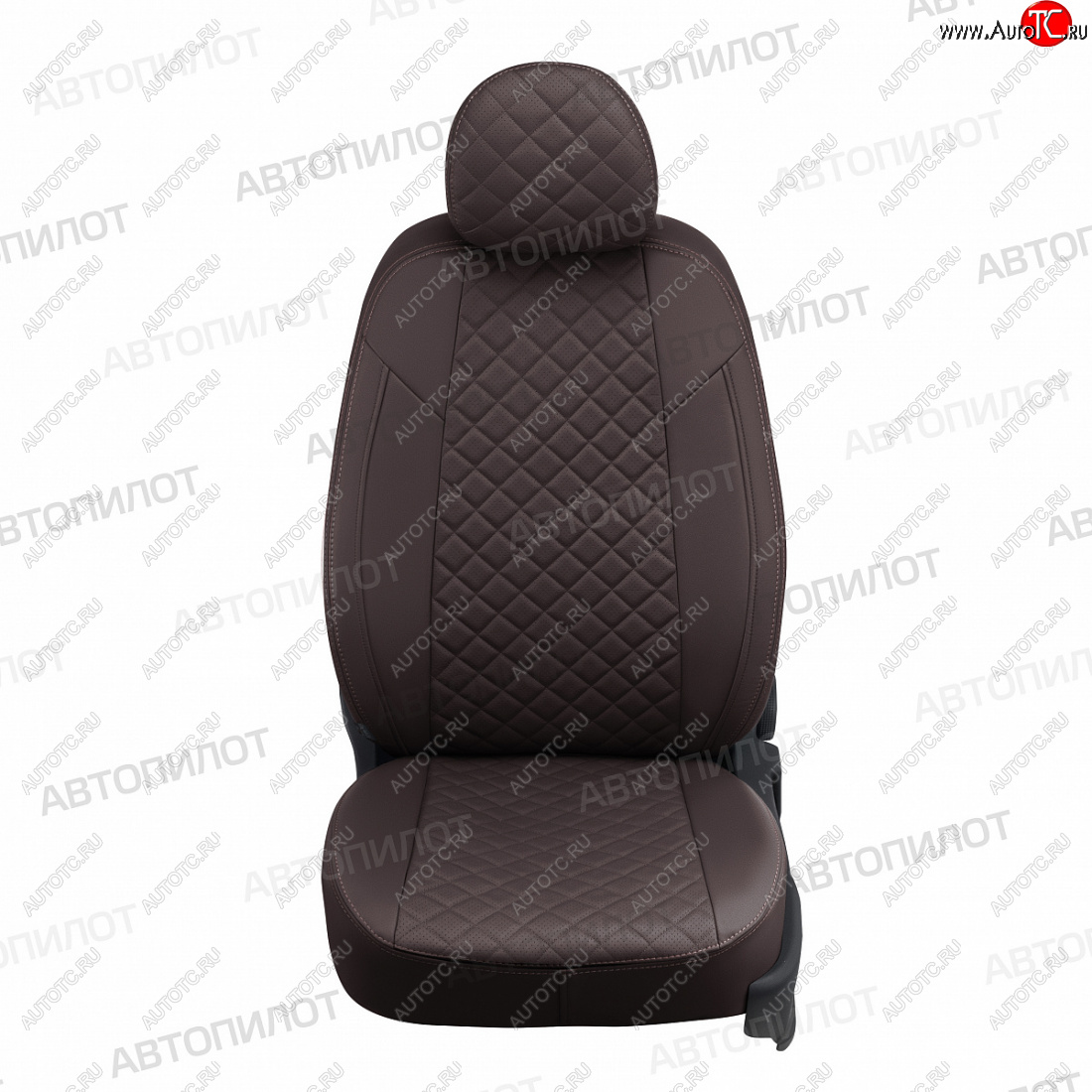 13 999 р. Чехлы сидений (экокожа, 40/60, подлок) Автопилот Ромб  Audi A6  C5 (1997-2004) (шоколад)  с доставкой в г. Калуга
