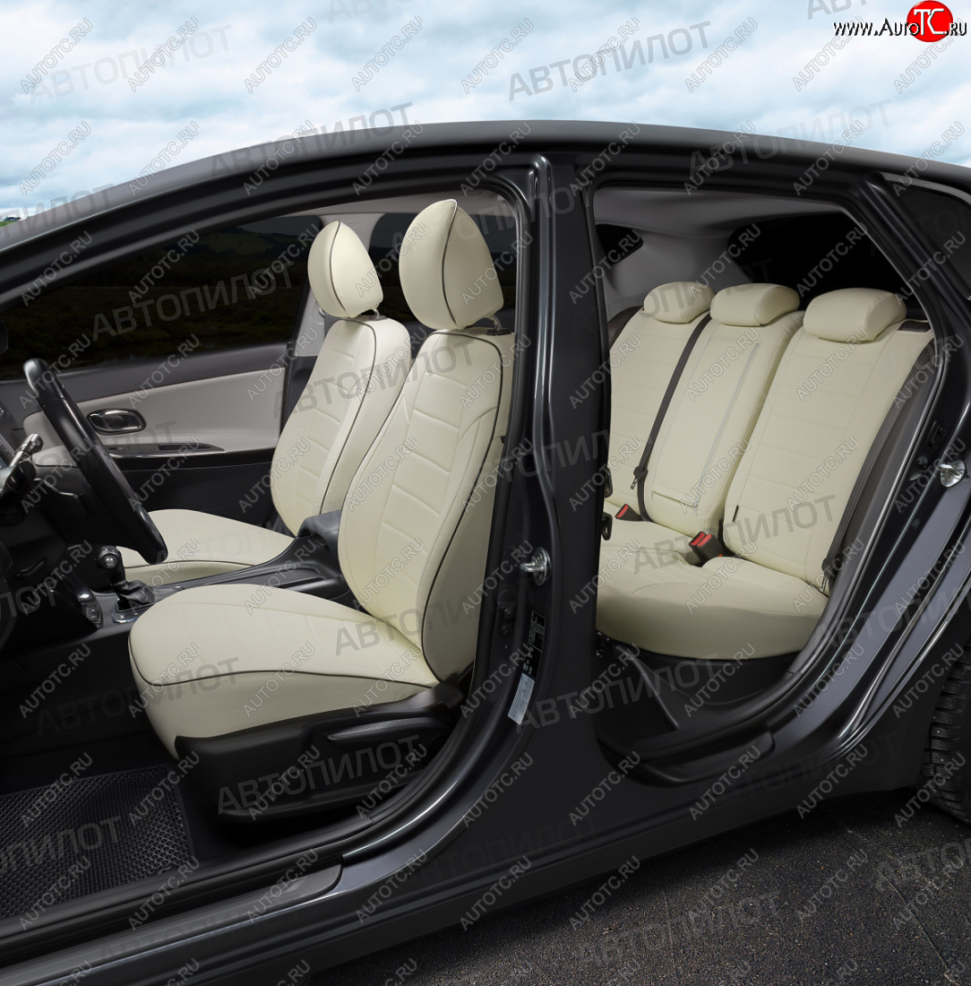 13 449 р. Чехлы сидений (экокожа, 40/60) Автопилот  Audi A6  C6 (2004-2010) (белый)  с доставкой в г. Калуга