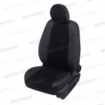 13 999 р. Чехлы сидений (экокожа/алькантара, 40/60) Автопилот Ромб  Audi Q3  8U (2011-2018) (черный)  с доставкой в г. Калуга. Увеличить фотографию 1