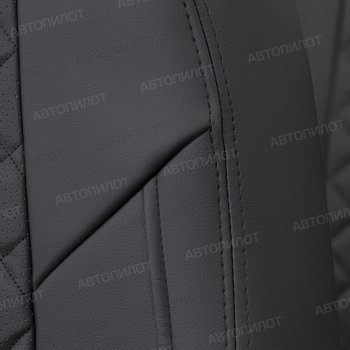 13 999 р. Чехлы сидений (экокожа) Алькантара Ромб  BMW 1 серия  F20 (2012-2015) (черный)  с доставкой в г. Калуга. Увеличить фотографию 2
