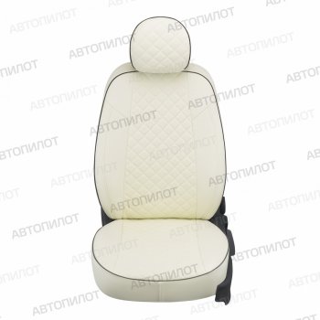 13 999 р. Чехлы сидений (экокожа) Автопилот Ромб  BYD F3 (2005-2014) (белый)  с доставкой в г. Калуга. Увеличить фотографию 3