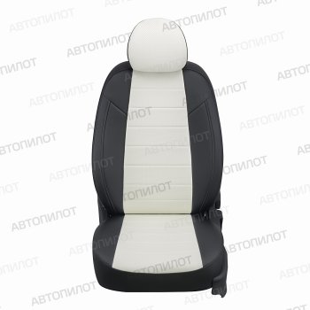 13 449 р. Чехлы сидений (экокожа) Автопилот  Changan CS35 Plus (2018-2024) (черный/белый)  с доставкой в г. Калуга. Увеличить фотографию 4