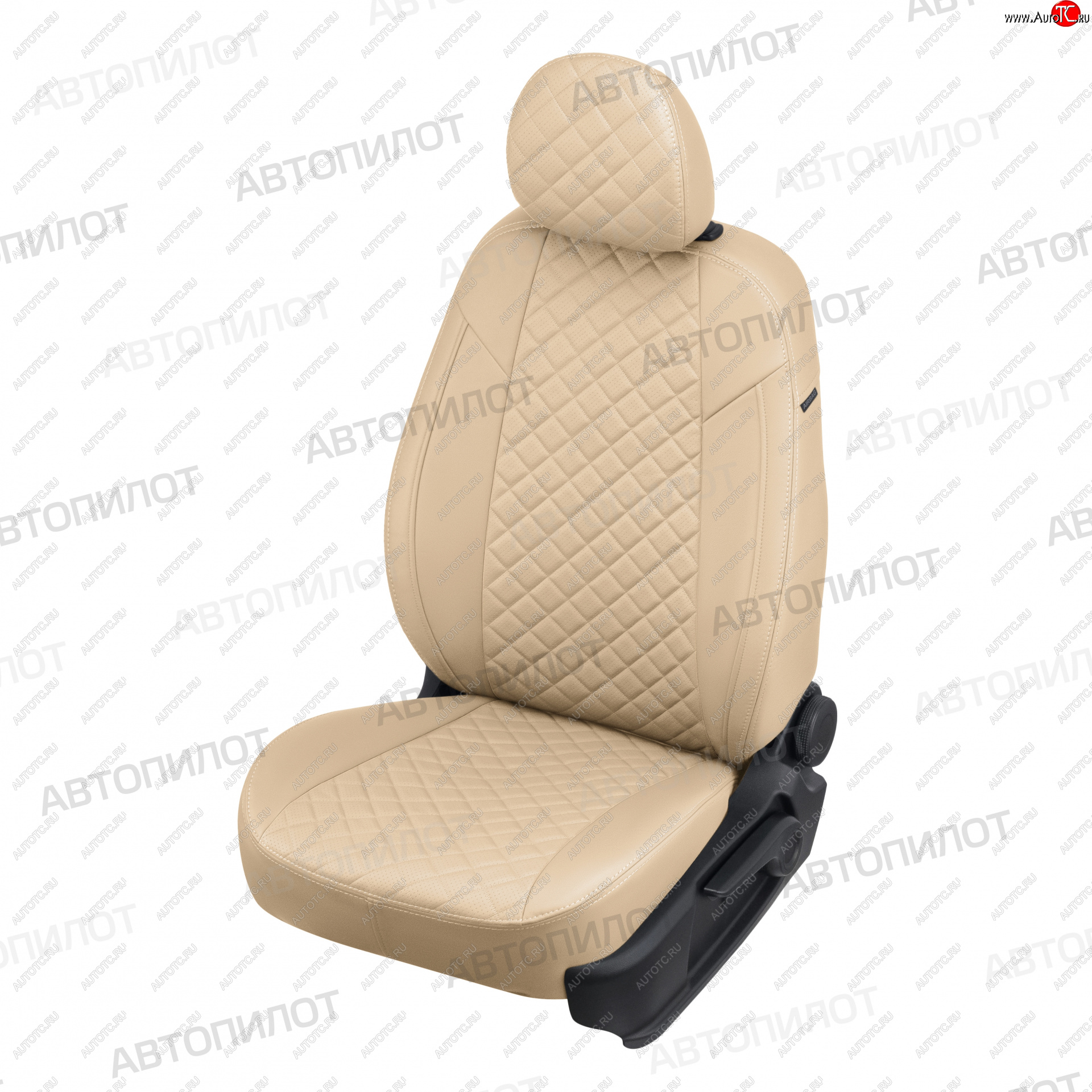 13 999 р. Чехлы сидений (экокожа) Автопилот Ромб  Changan CS35 Plus (2018-2024) (бежевый)  с доставкой в г. Калуга