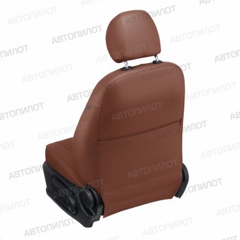 13 999 р. Чехлы сидений (экокожа) Автопилот Ромб  Changan CS35 Plus (2018-2024) (коричневый)  с доставкой в г. Калуга. Увеличить фотографию 4
