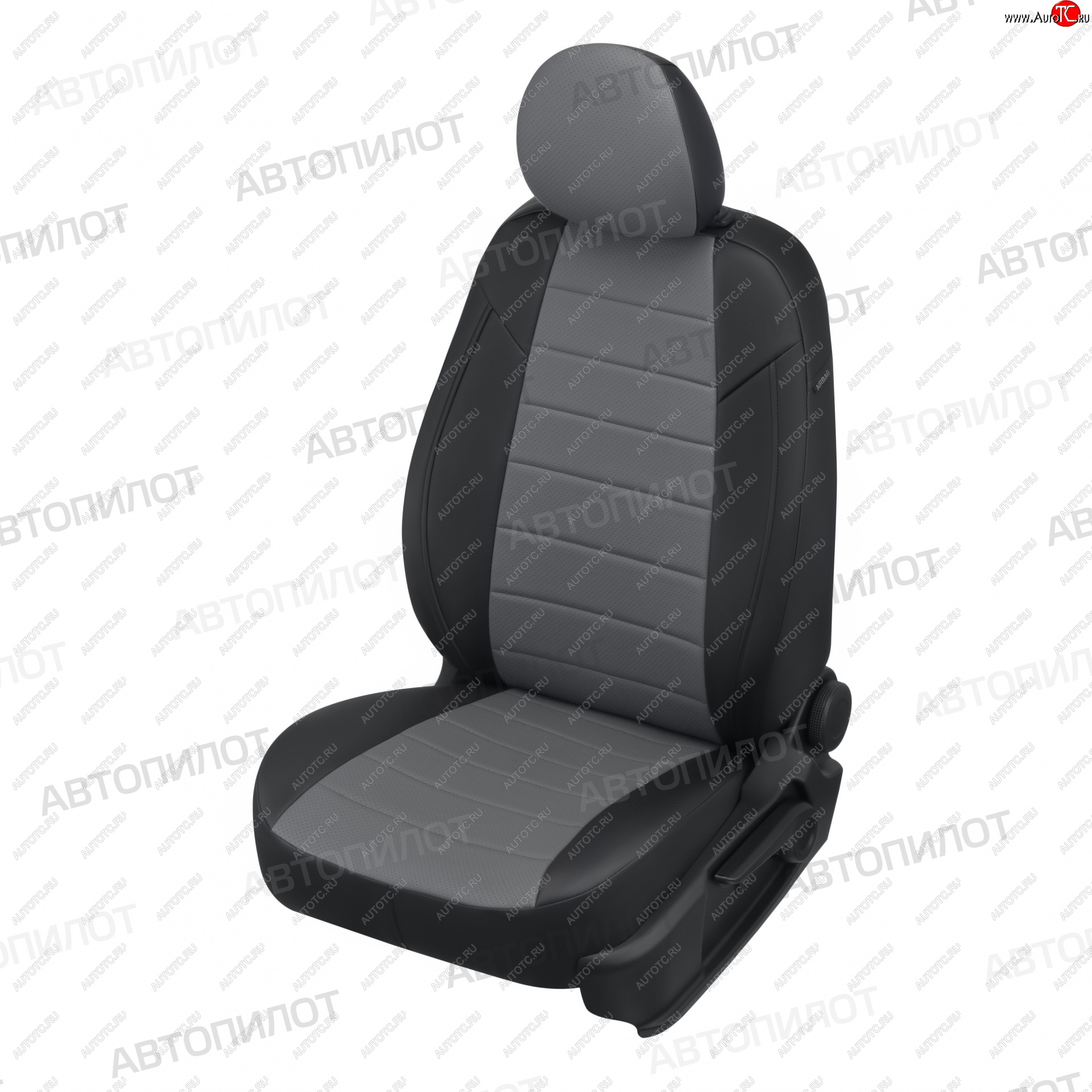 7 499 р. Чехлы сидений (экокожа) Автопилот  Chevrolet Aveo  T300 (2011-2015) (черный/серый)  с доставкой в г. Калуга