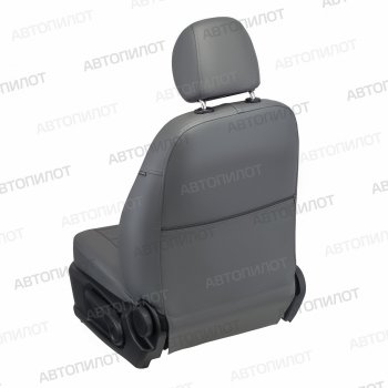 13 449 р. Чехлы сидений (экокожа) Автопилот  Chevrolet Aveo  T300 (2011-2015) (серый)  с доставкой в г. Калуга. Увеличить фотографию 4