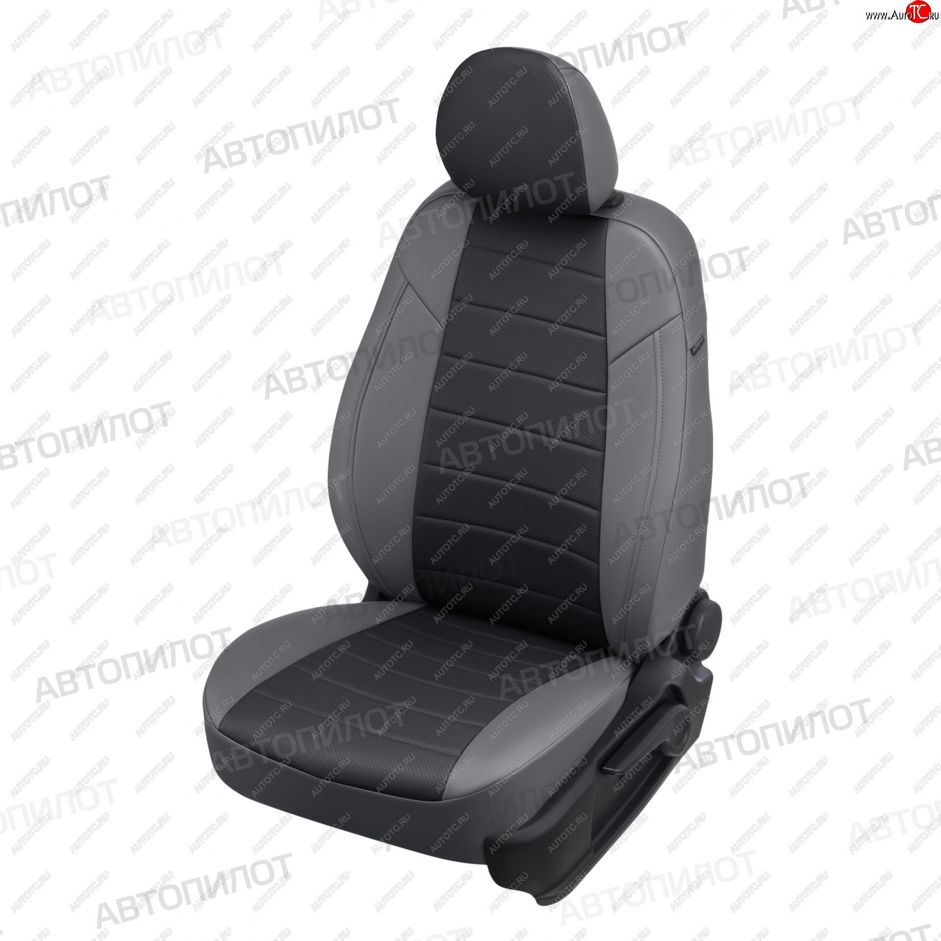13 449 р. Чехлы сидений (экокожа) Автопилот  Chevrolet Aveo  T300 (2011-2015) (серый/черный)  с доставкой в г. Калуга