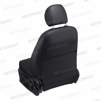 14 899 р. Чехлы сидений (экокожа) Автопилот Ромб  Chevrolet Captiva (2006-2016), Opel Antara (2006-2015) (черный/шоколад)  с доставкой в г. Калуга. Увеличить фотографию 5