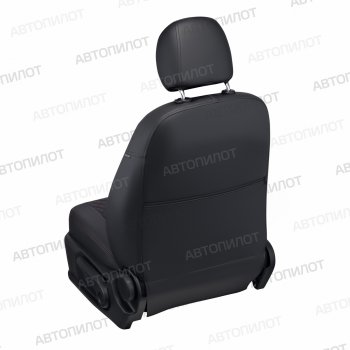 7 799 р. Чехлы сидений (экокожа) Автопилот Ромб Chevrolet Lacetti универсал (2002-2013) (черный/красная строчка)  с доставкой в г. Калуга. Увеличить фотографию 5