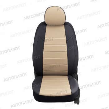 13 449 р. Чехлы сидений (экокожа) Автопилот  Chevrolet Malibu  9 (2016-2024) (черный/бежевый)  с доставкой в г. Калуга. Увеличить фотографию 2