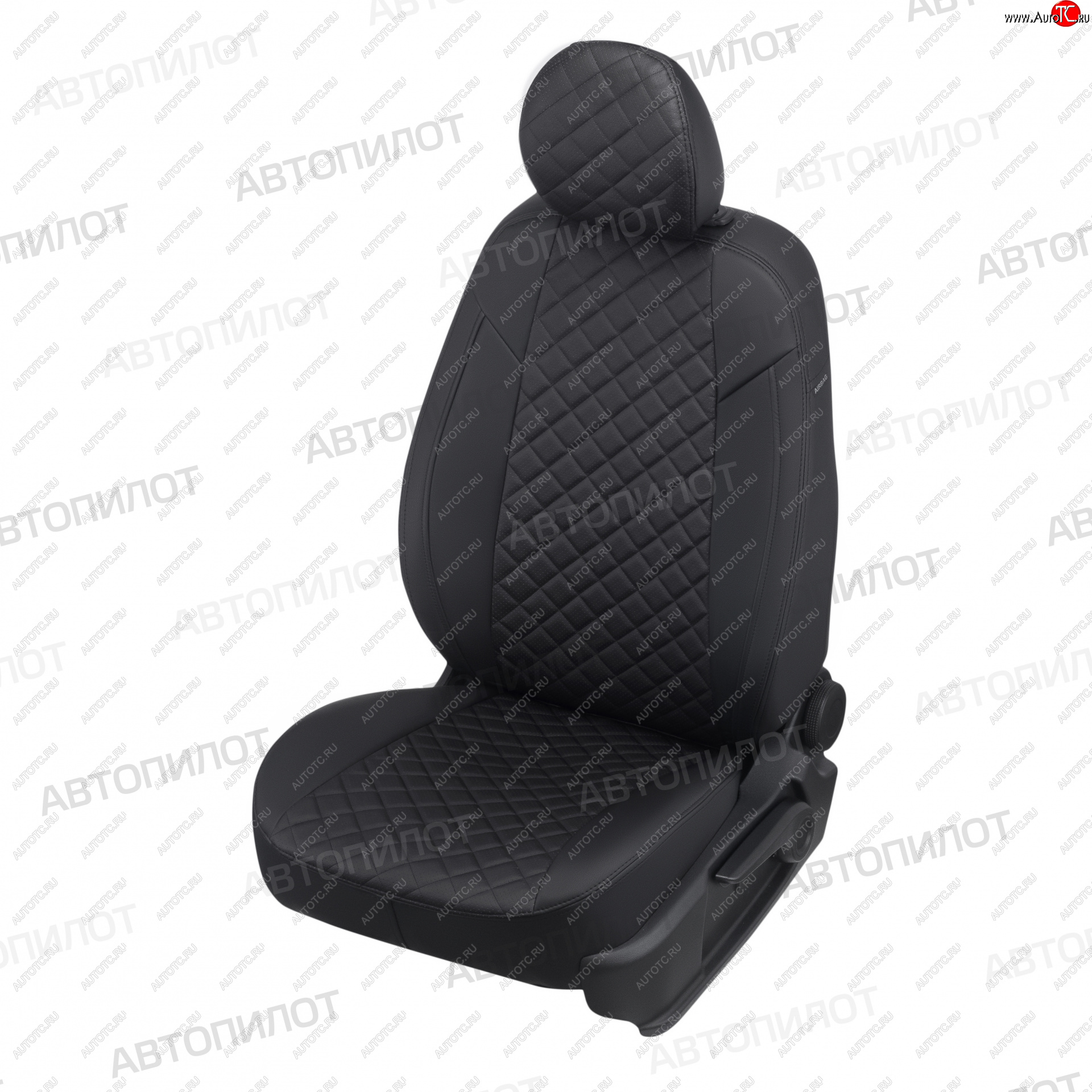 13 999 р. Чехлы сидений (экокожа) Автопилот Ромб  FAW Besturn X80 (2017-2024) (черный)  с доставкой в г. Калуга