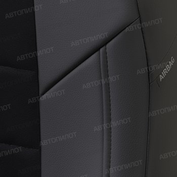 13 449 р. Чехлы сидений (экокожа/алькантара, Comfort-40/60, Г-подг.) Автопилот Fiat Albea 170 седан (2002-2012) (черный)  с доставкой в г. Калуга. Увеличить фотографию 2