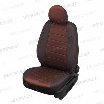 13 449 р. Чехлы сидений (экокожа/алькантара) Автопилот  Ford EcoSport (2017-2024) (шоколад)  с доставкой в г. Калуга. Увеличить фотографию 1