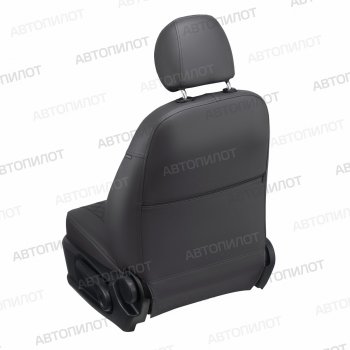 13 999 р. Чехлы сидений (экокожа) Автопилот Ромб  Ford EcoSport (2017-2024) (темно-серый)  с доставкой в г. Калуга. Увеличить фотографию 3