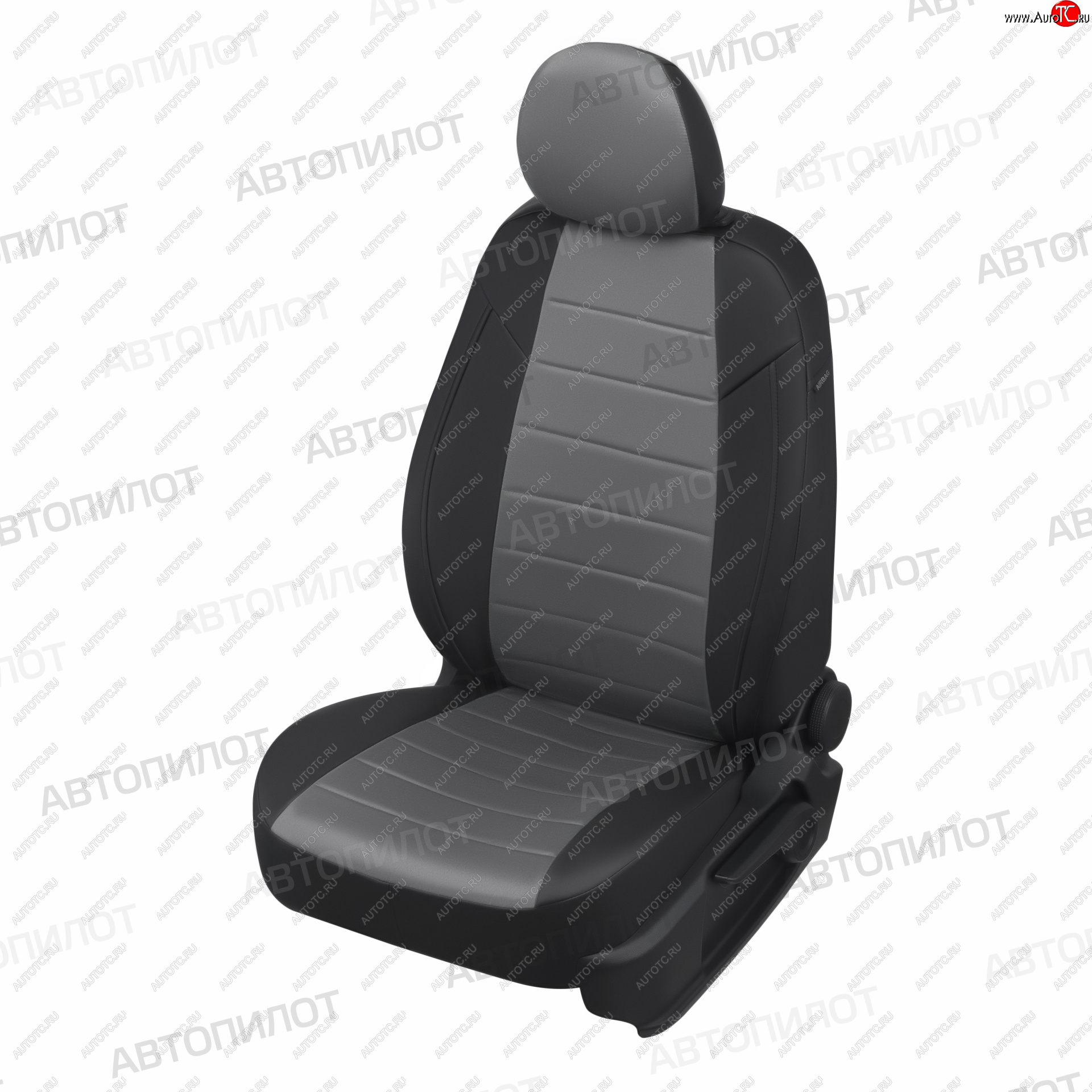 13 449 р. Чехлы сидений (Comfort, экокожа/алькантара) Автопилот  Ford Focus  2 (2004-2011) (черный/серый)  с доставкой в г. Калуга
