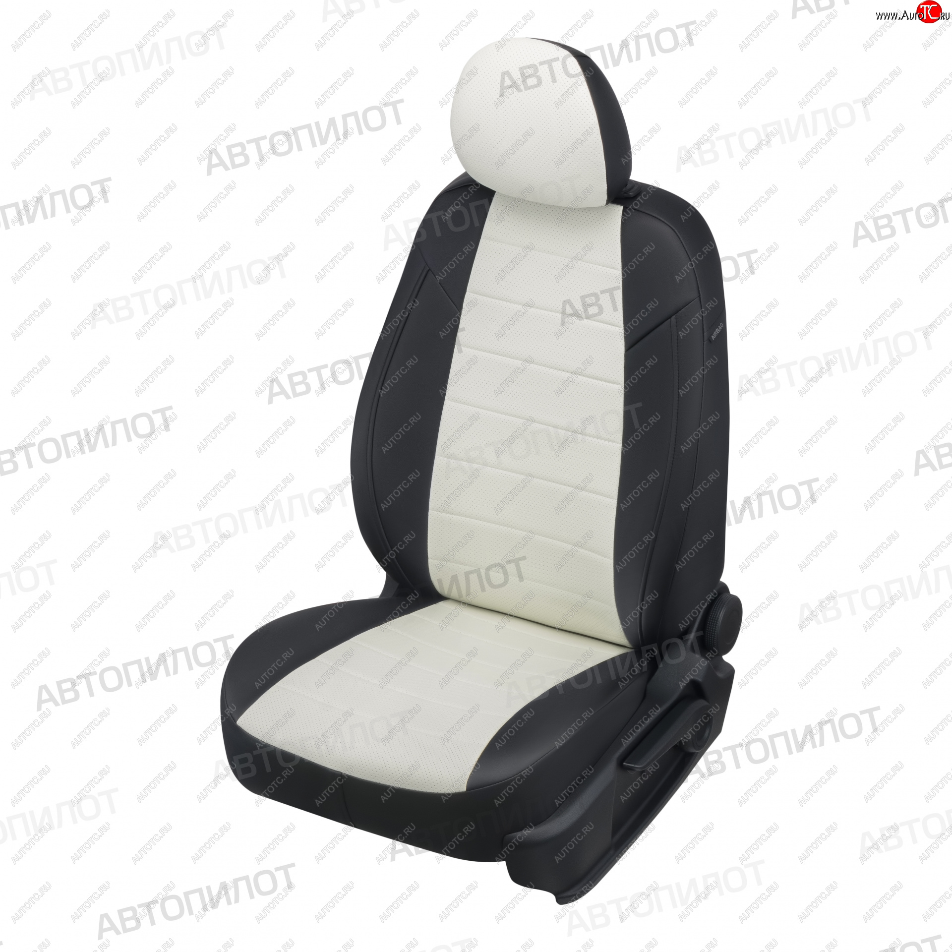13 449 р. Чехлы сидений (экокожа) Автопилот  Honda Accord  10 седан CV (2019-2024) (черный/белый)  с доставкой в г. Калуга