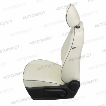 13 449 р. Чехлы сидений (экокожа) Автопилот  Honda Jazz (2001-2008) (белый)  с доставкой в г. Калуга. Увеличить фотографию 5