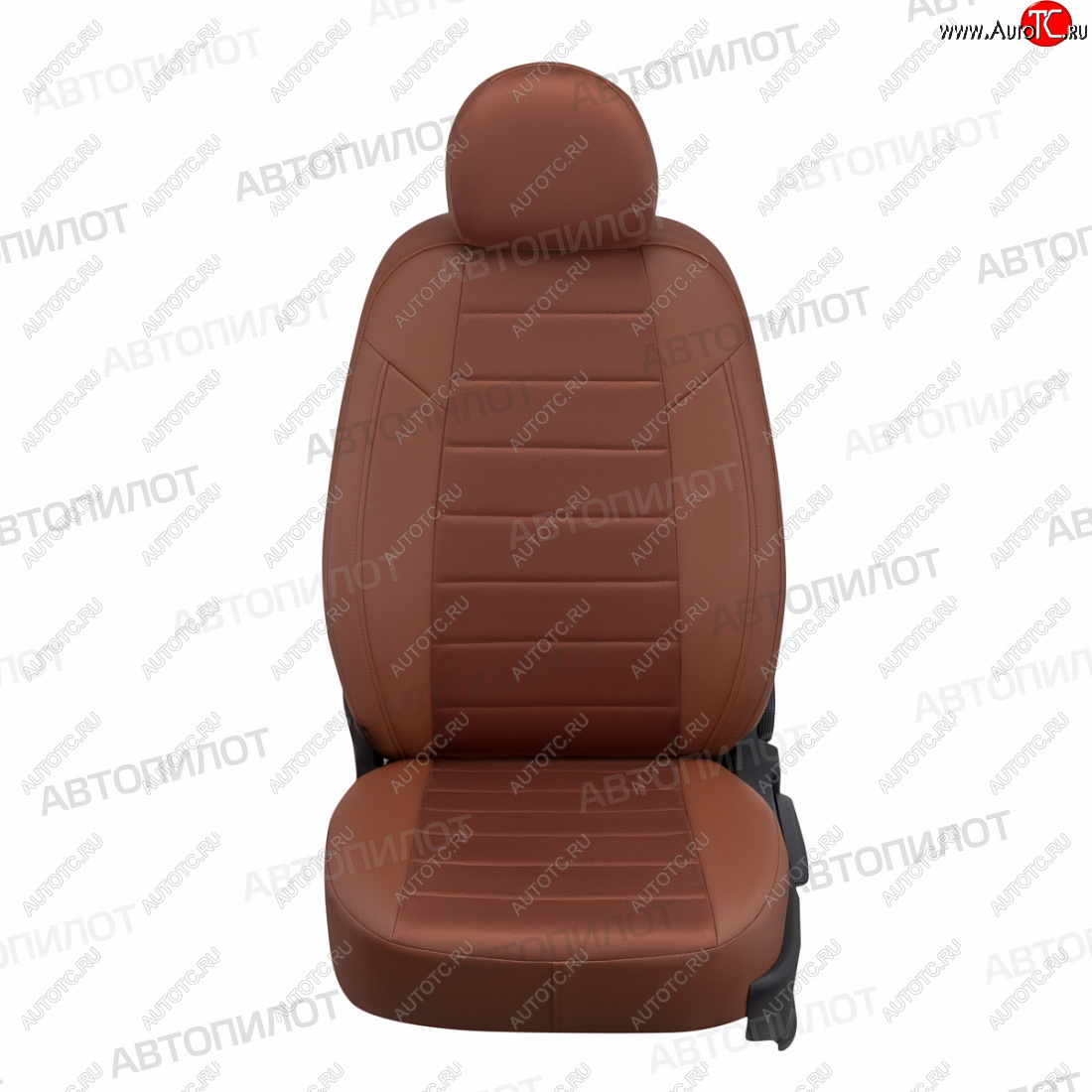 13 449 р. Чехлы сидений (экокожа/алькантара, сплош) Автопилот  Hyundai Solaris  1 седан (2010-2017) (коричневый)  с доставкой в г. Калуга