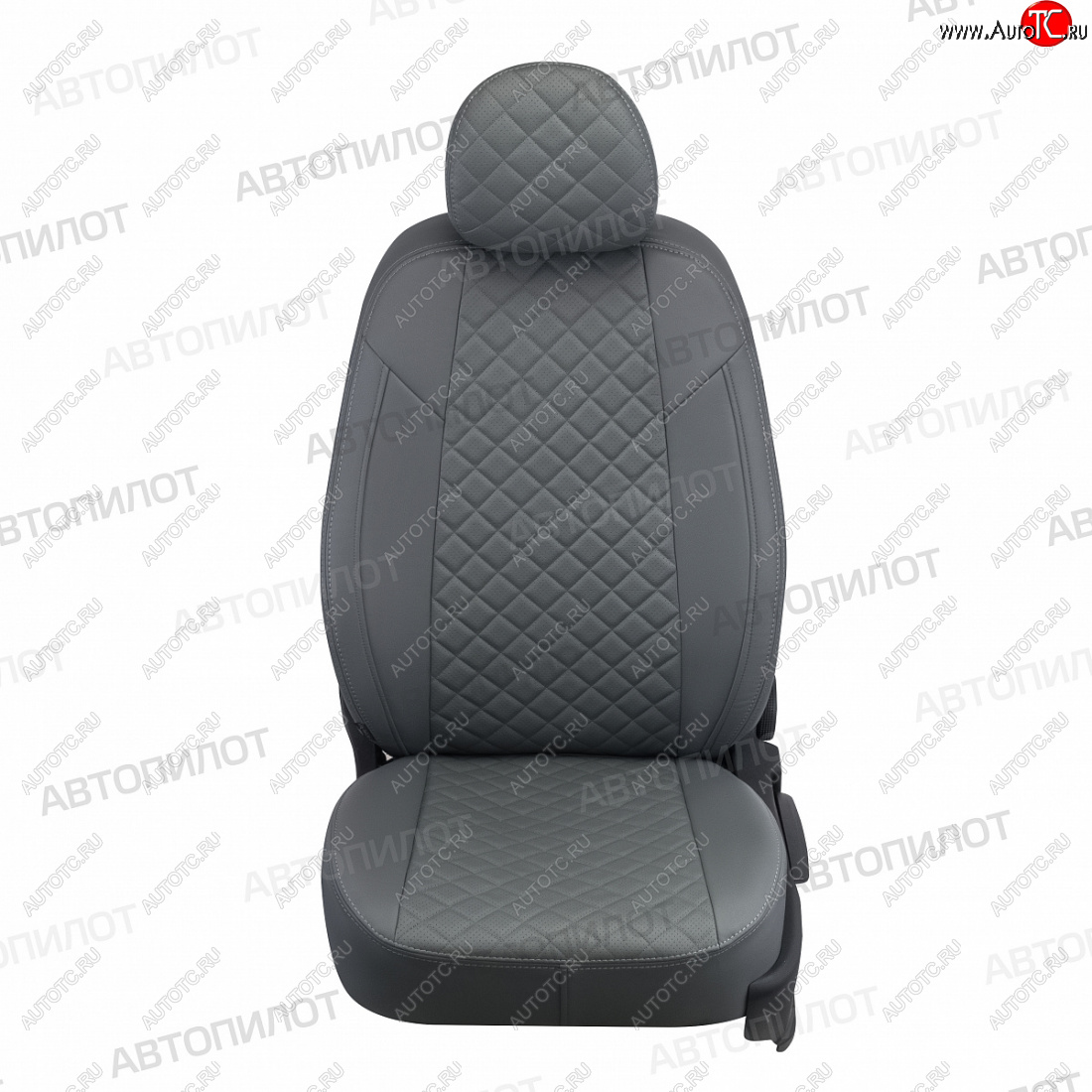 13 999 р. Чехлы сидений (экокожа) Автопилот Ромб  Hyundai Sonata  DN8 (2019-2024) (серый)  с доставкой в г. Калуга