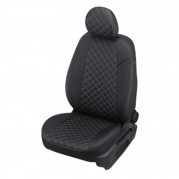 Чехлы сидений (экокожа, Sport, без з.подл) Автопилот Ромб Volkswagen Polo Mk6 лифтбек (2020-2022)