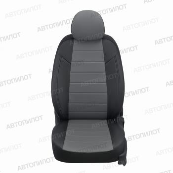 14 249 р. Чехлы на сиденья Экокожа (к. Comfort Luxe экокожа) Автопилот  Уаз Патриот ( 23632,  3163 5 дв.) (2016-2024) 2-ой рестайлинг пикап, 2-ой рестайлинг (черный/серый)  с доставкой в г. Калуга. Увеличить фотографию 4