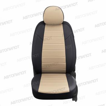 14 249 р. Чехлы на сиденья Экокожа (к. Comfort Luxe экокожа) Автопилот  Уаз Патриот ( 23632,  3163 5 дв.) (2016-2024) 2-ой рестайлинг пикап, 2-ой рестайлинг (черный/бежевый)  с доставкой в г. Калуга. Увеличить фотографию 5