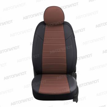 14 249 р. Чехлы на сиденья Экокожа (к. Comfort Luxe экокожа) Автопилот  Уаз Патриот ( 23632,  3163 5 дв.) (2016-2024) 2-ой рестайлинг пикап, 2-ой рестайлинг (черный/темно-коричневый)  с доставкой в г. Калуга. Увеличить фотографию 5