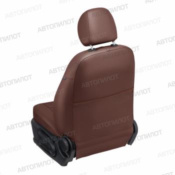 14 249 р. Чехлы на сиденья Экокожа (к. Comfort Luxe экокожа) Автопилот  Уаз Патриот ( 23632,  3163 5 дв.) (2016-2024) 2-ой рестайлинг пикап, 2-ой рестайлинг (темно-коричневая)  с доставкой в г. Калуга. Увеличить фотографию 5