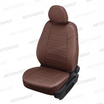 14 249 р. Чехлы на сиденья Экокожа (к. Comfort Luxe экокожа) Автопилот  Уаз Патриот ( 23632,  3163 5 дв.) (2016-2024) 2-ой рестайлинг пикап, 2-ой рестайлинг (темно-коричневая)  с доставкой в г. Калуга. Увеличить фотографию 1