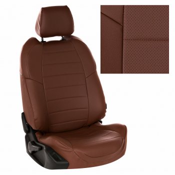 14 249 р. Чехлы на сиденья Экокожа (к. Comfort Luxe экокожа) Автопилот  Уаз Патриот ( 23632,  3163 5 дв.) (2016-2024) 2-ой рестайлинг пикап, 2-ой рестайлинг (темно-коричневая)  с доставкой в г. Калуга. Увеличить фотографию 2