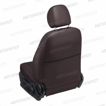 14 249 р. Чехлы на сиденья Экокожа (к. Comfort Luxe экокожа) Автопилот  Уаз Патриот ( 23632,  3163 5 дв.) (2016-2024) 2-ой рестайлинг пикап, 2-ой рестайлинг (шоколад)  с доставкой в г. Калуга. Увеличить фотографию 4