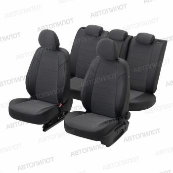 14 249 р. Чехлы на сиденья Велюр (к. Comfort Luxe экокожа) Автопилот Уаз Патриот 3163 5 дв. 2-ой рестайлинг (2017-2024) (черный)  с доставкой в г. Калуга. Увеличить фотографию 6