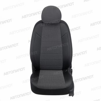 14 249 р. Чехлы на сиденья Велюр (к. Comfort Luxe экокожа) Автопилот Уаз Патриот 3163 5 дв. 2-ой рестайлинг (2017-2024) (черный)  с доставкой в г. Калуга. Увеличить фотографию 3