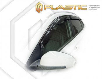 1 839 р. Дефлектора окон CA-Plastic Hyundai Kona OS дорестайлинг (2017-2021) (classic полупрозрачный)  с доставкой в г. Калуга. Увеличить фотографию 1