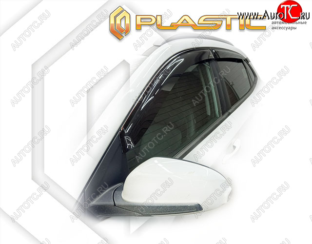 1 839 р. Дефлектора окон CA-Plastic Hyundai Kona OS дорестайлинг (2017-2021) (classic полупрозрачный)  с доставкой в г. Калуга