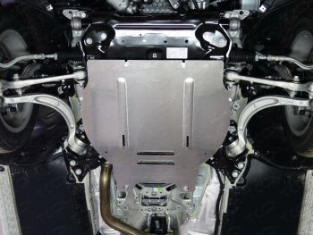 Защита КПП ТСС Тюнинг Audi (Ауди) A4 (А4)  B9 (2016-2020) B9 дорестайлинг,седан  (алюминий 4 мм)