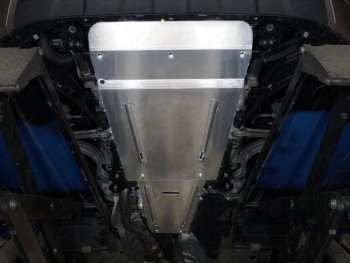 9 599 р. Защита картера двигателя (V-3.0TDI, алюминий) TCC  Volkswagen Touareg  CR (2018-2024)  с доставкой в г. Калуга. Увеличить фотографию 1
