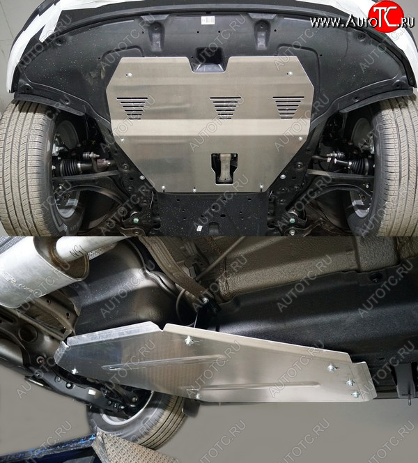 18 699 р. Защиты комплект (картер и кпп, бак) ТСС Тюнинг  Hyundai Tucson  4 NX4 (2020-2022) (алюминий 4 мм)  с доставкой в г. Калуга