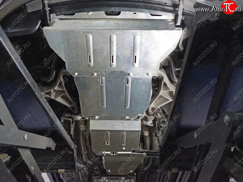 34 599 р. Защиты комплект (алюминий) 4мм (радиатор, картер, кпп, рк, бак) ТСС Тюнинг  Jeep Grand Cherokee  WK2 (2013-2024) (алюминий 4 мм)  с доставкой в г. Калуга