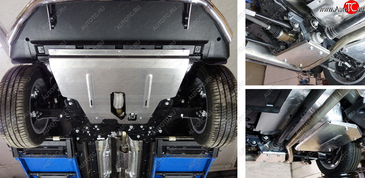 14 999 р. Защиты комплект (картер, бак, задний дифференциал) ТСС Тюнинг  Jeep Renegade (2015-2024) (алюминий 4 мм)  с доставкой в г. Калуга