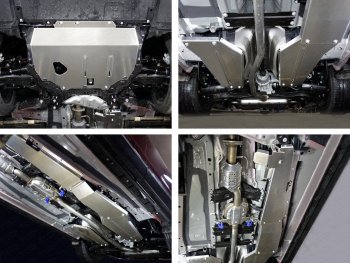 Защиты комплект (картер, кпп, топливопровод, адсорбер, бак левая, бак правая) ТСС Тюнинг Mazda (Мазда) CX-9 (ЦХ-9)  TC (2015-2024) TC дорестайлинг