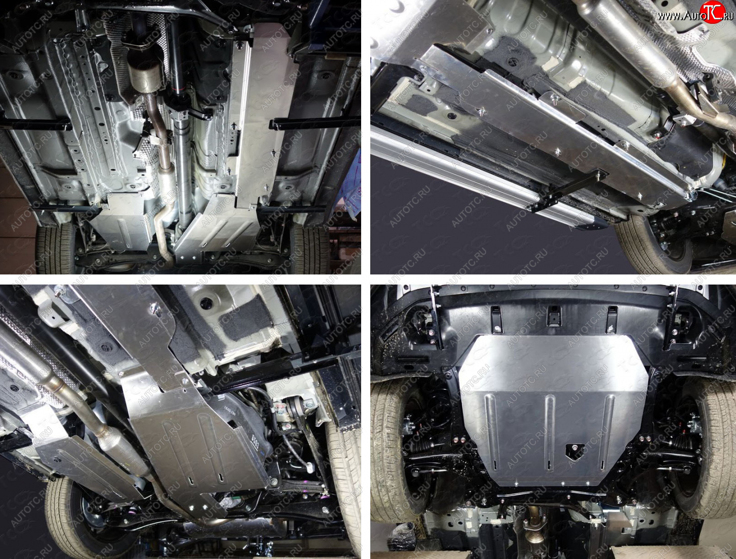 34 899 р. Защиты комплект (картер, кпп, топливопровод, бак левая, бак правая) ТСС Тюнинг  Mitsubishi Eclipse Cross  GK (2017-2024) (алюминий 4 мм)  с доставкой в г. Калуга