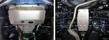 17 849 р. Защиты комплект (картер, задний дифференциал) ТСС Тюнинг  Subaru Forester  SJ (2012-2019) (алюминий 4 мм)  с доставкой в г. Калуга. Увеличить фотографию 1