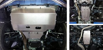 23 599 р. Защиты комплект (картер, кпп, задний дифференциал) ТСС Тюнинг  Subaru Forester  SJ (2012-2019) (алюминий 4 мм)  с доставкой в г. Калуга. Увеличить фотографию 1