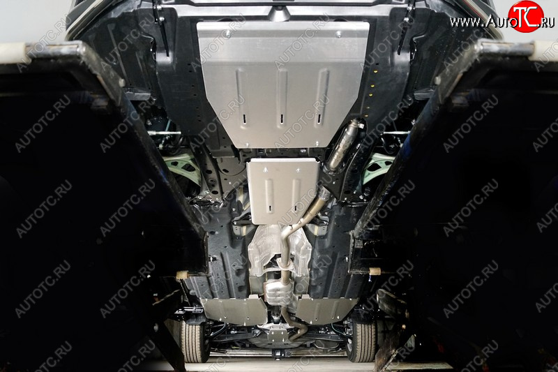 23 699 р. Защиты комплект (картер, кпп, дифференциал, бак правая, бак правая) ТСС Тюнинг  Subaru Outback  BT (2019-2024) (алюминий 4мм )  с доставкой в г. Калуга