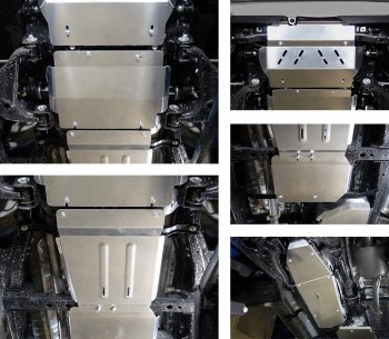 Защиты комплект (радиатор, картер, кпп, рк, бак) ТСС Тюнинг Toyota (Тойота) Fortuner (Фортунер)  AN160 (2015-2020) AN160 дорестайлинг