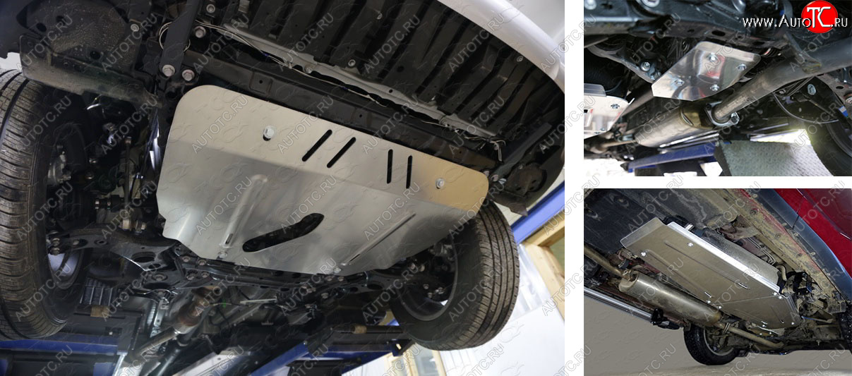 22 299 р. Защиты комплект (картер и кпп, бак, задний дифференциал) ТСС Тюнинг  Toyota RAV4  XA40 (2012-2019) (алюминий 4 мм)  с доставкой в г. Калуга