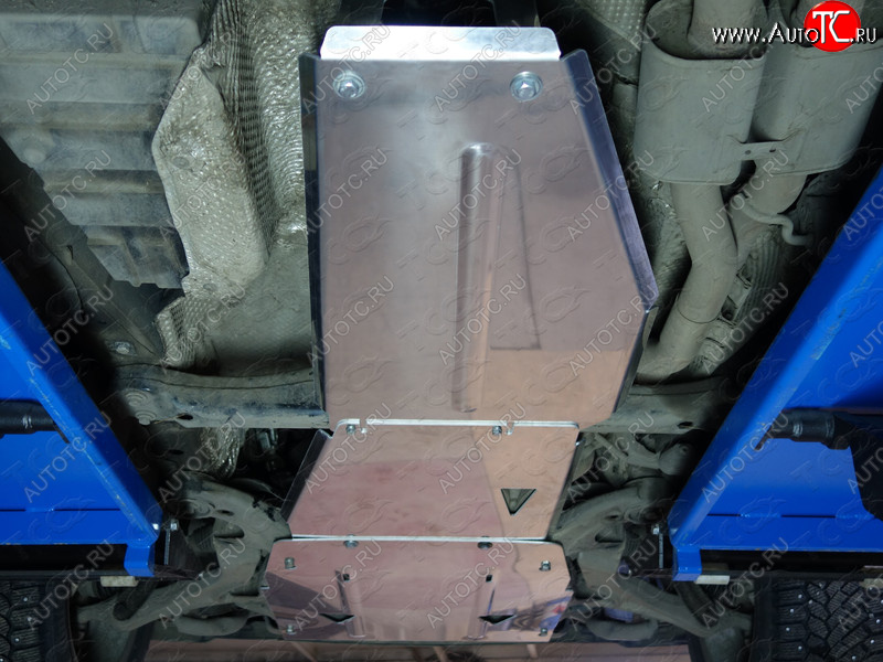 4 699 р. Защита раздаточной коробки ТСС Тюнинг Volkswagen Touareg NF дорестайлинг (2010-2014) (алюминий 4 мм)  с доставкой в г. Калуга