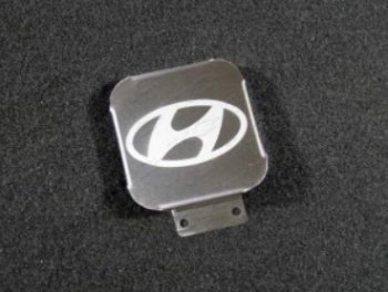 Заглушка на фаркоп с логотипом Hyundai (на фаркопы TCC, нержавеющая сталь) TCC Hyundai Creta GS - Tucson 4 NX4