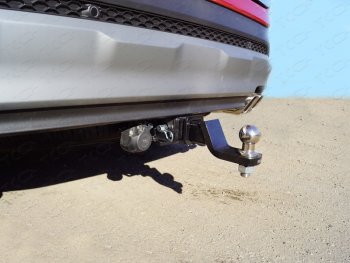 15 249 р. Фаркоп (тягово-сцепное устройство) ТСС Тюнинг  Hyundai Santa Fe  4 TM (2018-2021) (шар Е)  с доставкой в г. Калуга. Увеличить фотографию 1